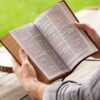 NKJV, Personal Size Large Print End-of-Verse Reference Bible, Verse Art Cover Collection, Leathersoft, Brown, Red Letter, Thumb Indexed, Comfort Print - Imagen 5