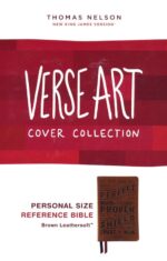 Alternative view of NKJV, Personal Size Reference Bible, Verse Art Cover Collection, Leathersoft, Tan, Red Letter, Comfort Print