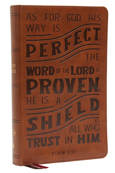 NKJV, Personal Size Reference Bible, Verse Art Cover Collection, Leathersoft, Tan, Red Letter, Thumb Indexed, Comfort Print - Imagen 15