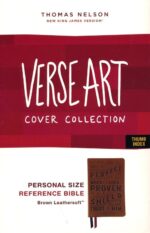 Alternative view of NKJV, Personal Size Reference Bible, Verse Art Cover Collection, Leathersoft, Tan, Red Letter, Thumb Indexed, Comfort Print