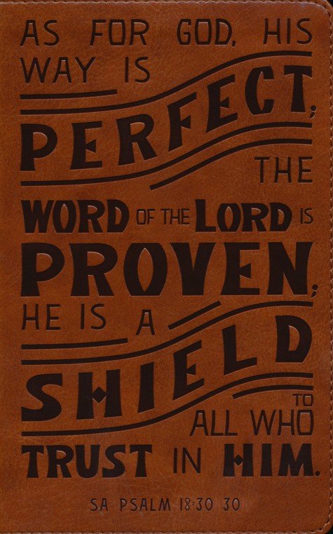NKJV, Personal Size Reference Bible, Verse Art Cover Collection, Leathersoft, Tan, Red Letter, Thumb Indexed, Comfort Print - Imagen 3