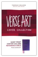 Alternative view of NKJV, Giant Print Center-Column Reference Bible, Verse Art Cover Collection, Leathersoft, Purple, Red Letter, Comfort Print