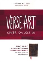 Alternative view of NKJV, Giant Print Center-Column Reference Bible, Verse Art Cover Collection, Genuine Leather, Brown, Red Letter, Comfort Print