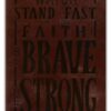 NKJV, Giant Print Center-Column Reference Bible, Verse Art Cover Collection, Genuine Leather, Brown, Thumb Indexed, Red Letter, Comfort Print - Imagen 3