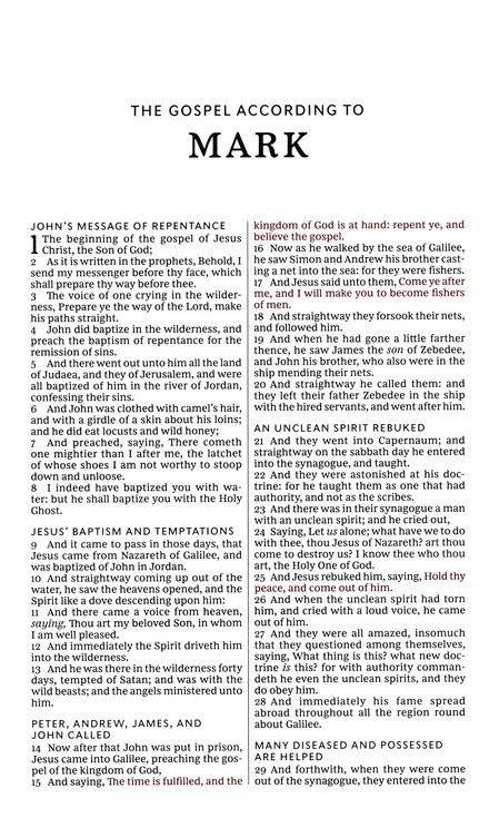 KJV, Thinline Youth Edition Bible, Verse Art Cover Collection, Leathersoft, Blue, Red Letter, Comfort Print - Imagen 7