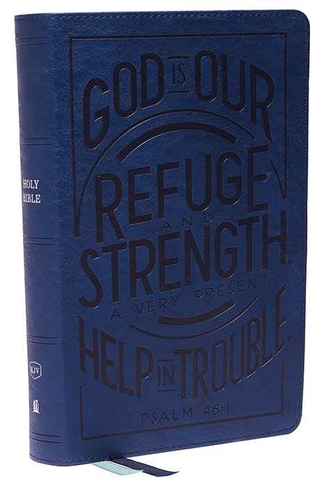 KJV, Personal Size Reference Bible, Verse Art Cover Collection, Leathersoft, Blue, Red Letter, Thumb Indexed, Comfort Print - Imagen 9