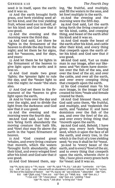 KJV, Personal Size Reference Bible, Verse Art Cover Collection, Leathersoft, Blue, Red Letter, Thumb Indexed, Comfort Print - Imagen 4