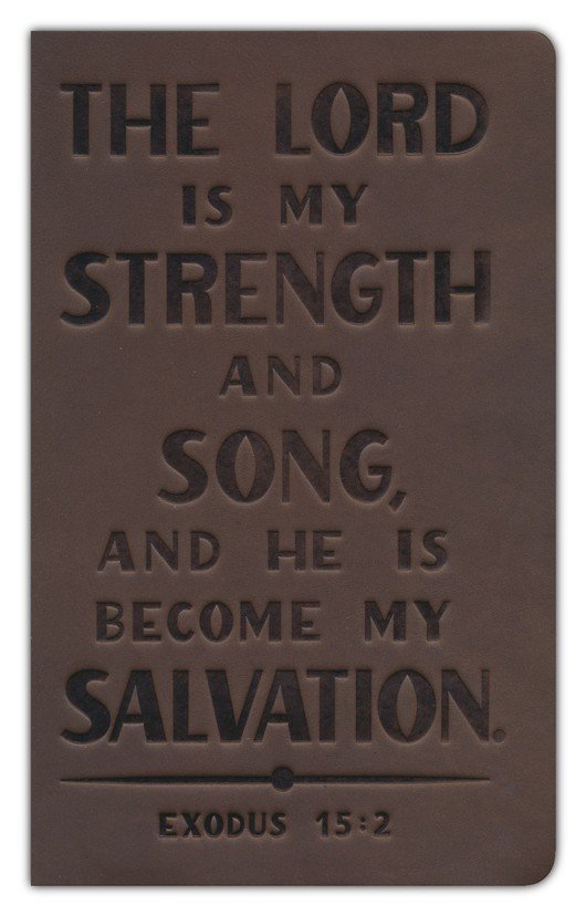 KJV, Personal Size Reference Bible, Verse Art Cover Collection, Genuine Leather, Brown, Red Letter, Thumb Indexed, Comfort Print - Imagen 3