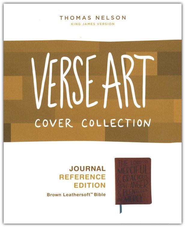 KJV, Journal Reference Edition Bible, Verse Art Cover Collection, Leathersoft, Brown, Red Letter, Comfort Print - Imagen 2