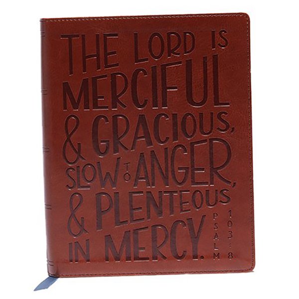 KJV, Journal Reference Edition Bible, Verse Art Cover Collection, Leathersoft, Brown, Red Letter, Comfort Print - Imagen 3