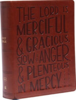 KJV, Journal Reference Edition Bible, Verse Art Cover Collection, Leathersoft, Brown, Red Letter, Comfort Print