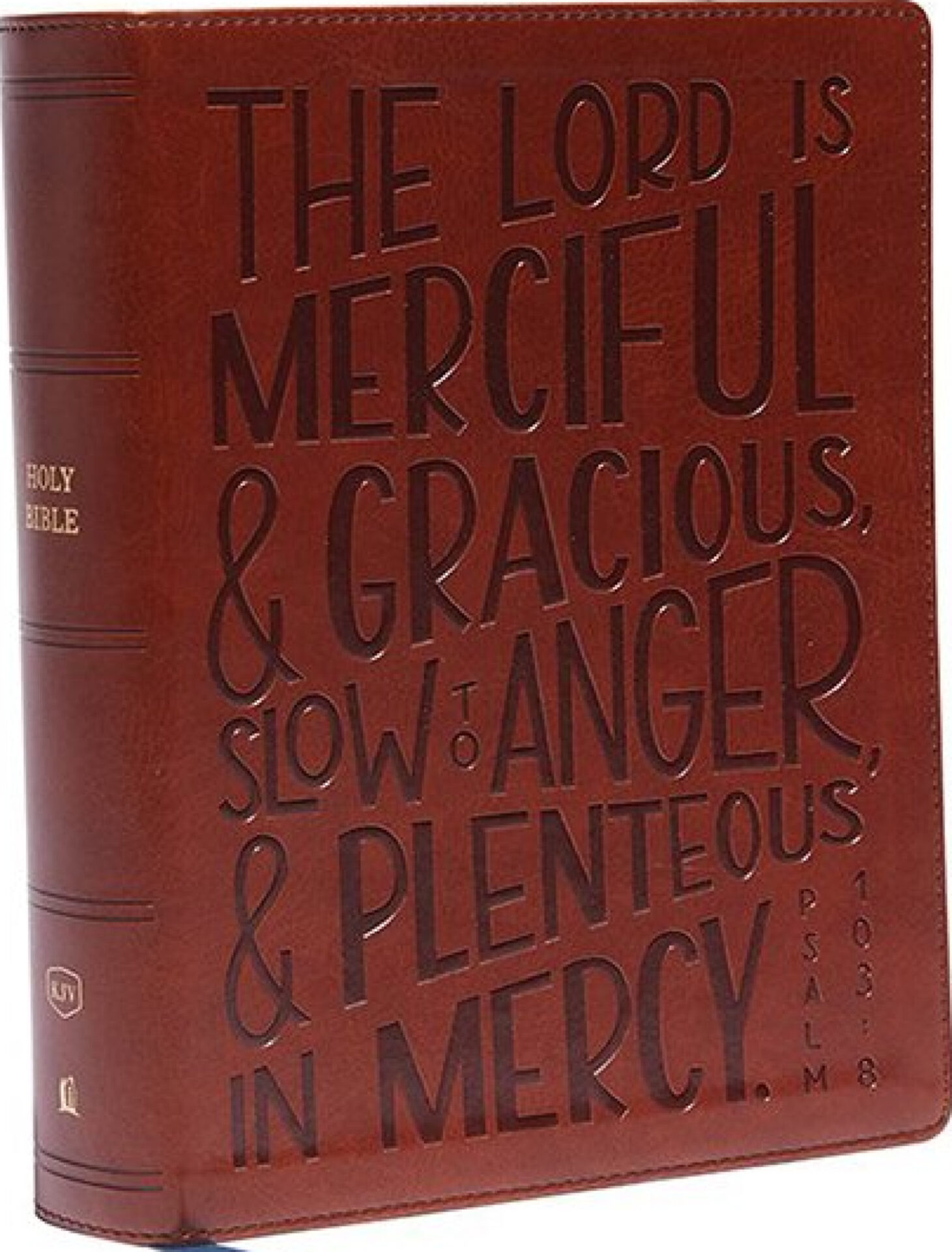 KJV, Journal Reference Edition Bible, Verse Art Cover Collection, Leathersoft, Brown, Red Letter, Comfort Print