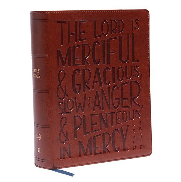 KJV, Journal Reference Edition Bible, Verse Art Cover Collection, Leathersoft, Brown, Red Letter, Comfort Print - Imagen 4