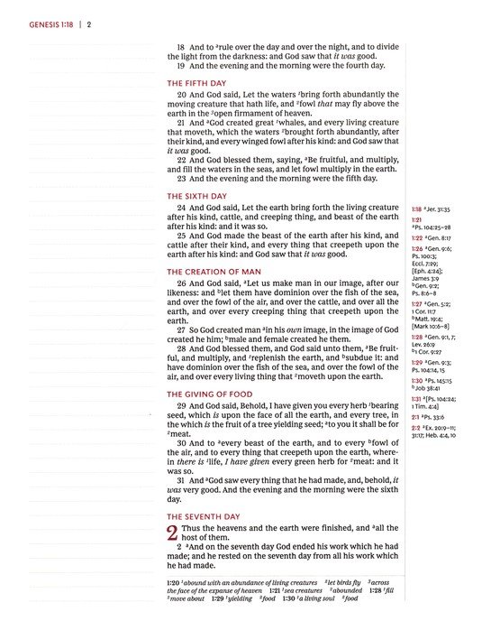 KJV, Journal Reference Edition Bible, Verse Art Cover Collection, Leathersoft, Brown, Red Letter, Comfort Print - Imagen 6