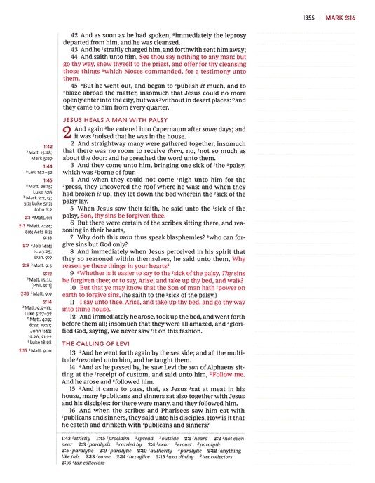 KJV, Journal Reference Edition Bible, Verse Art Cover Collection, Leathersoft, Brown, Red Letter, Comfort Print - Imagen 10