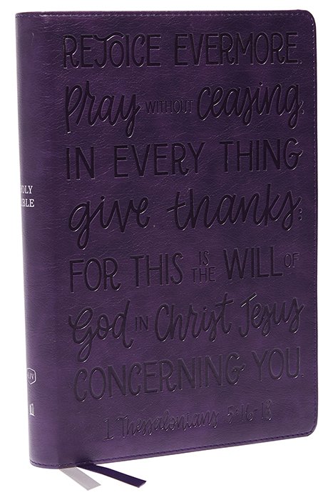 KJV Large Print Bible w/ 53,000 Cross References, Purple Leathersoft, Red Letter, Comfort Print - Imagen 15