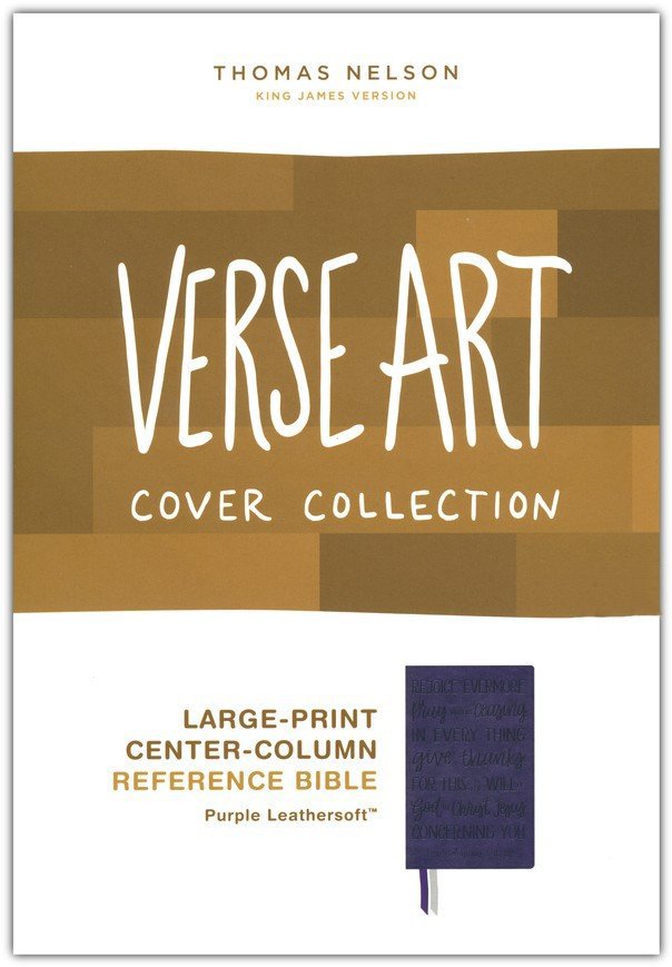 KJV Large Print Bible w/ 53,000 Cross References, Purple Leathersoft, Red Letter, Comfort Print - Imagen 2