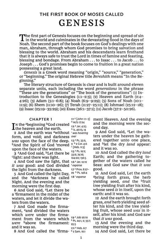 KJV Large Print Bible w/ 53,000 Cross References, Brown Genuine Cowhide Leather, Red Letter, Comfort Print - Imagen 4