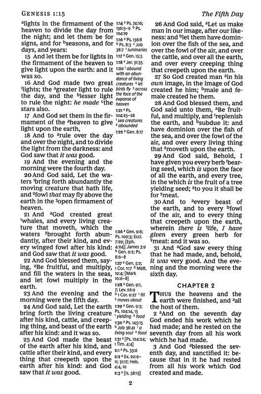 KJV Large Print Bible w/ 53,000 Cross References, Brown Genuine Cowhide Leather, Red Letter, Comfort Print - Imagen 5