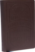 KJV Large Print Bible w/ 53,000 Cross References, Brown Genuine Cowhide Leather with Thumb Index Red Letter, Comfort Print