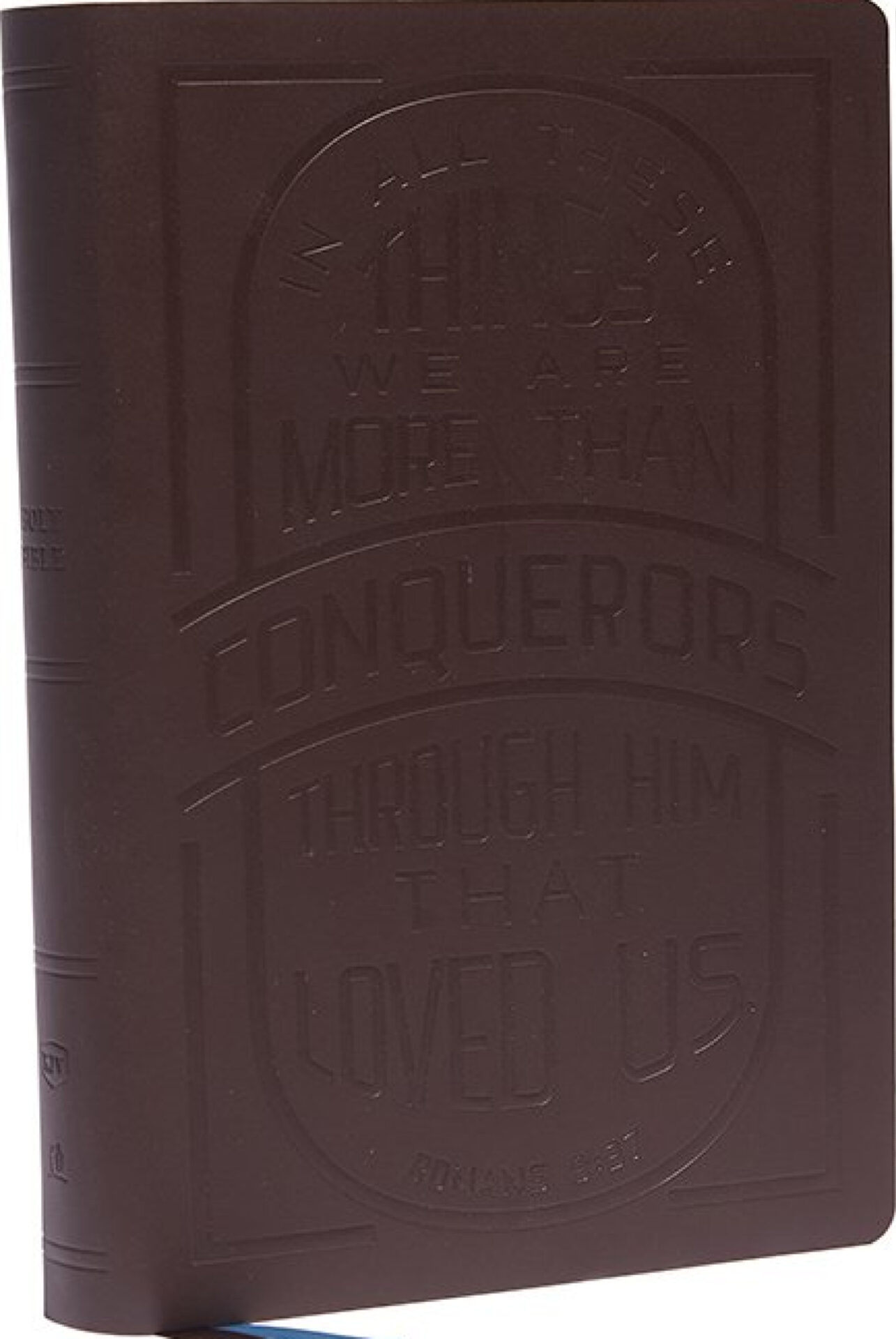 KJV Large Print Bible w/ 53,000 Cross References, Brown Genuine Cowhide Leather with Thumb Index Red Letter, Comfort Print