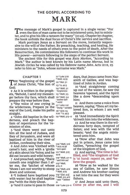 KJV Large Print Bible w/ 53,000 Cross References, Brown Genuine Cowhide Leather with Thumb Index Red Letter, Comfort Print - Imagen 7