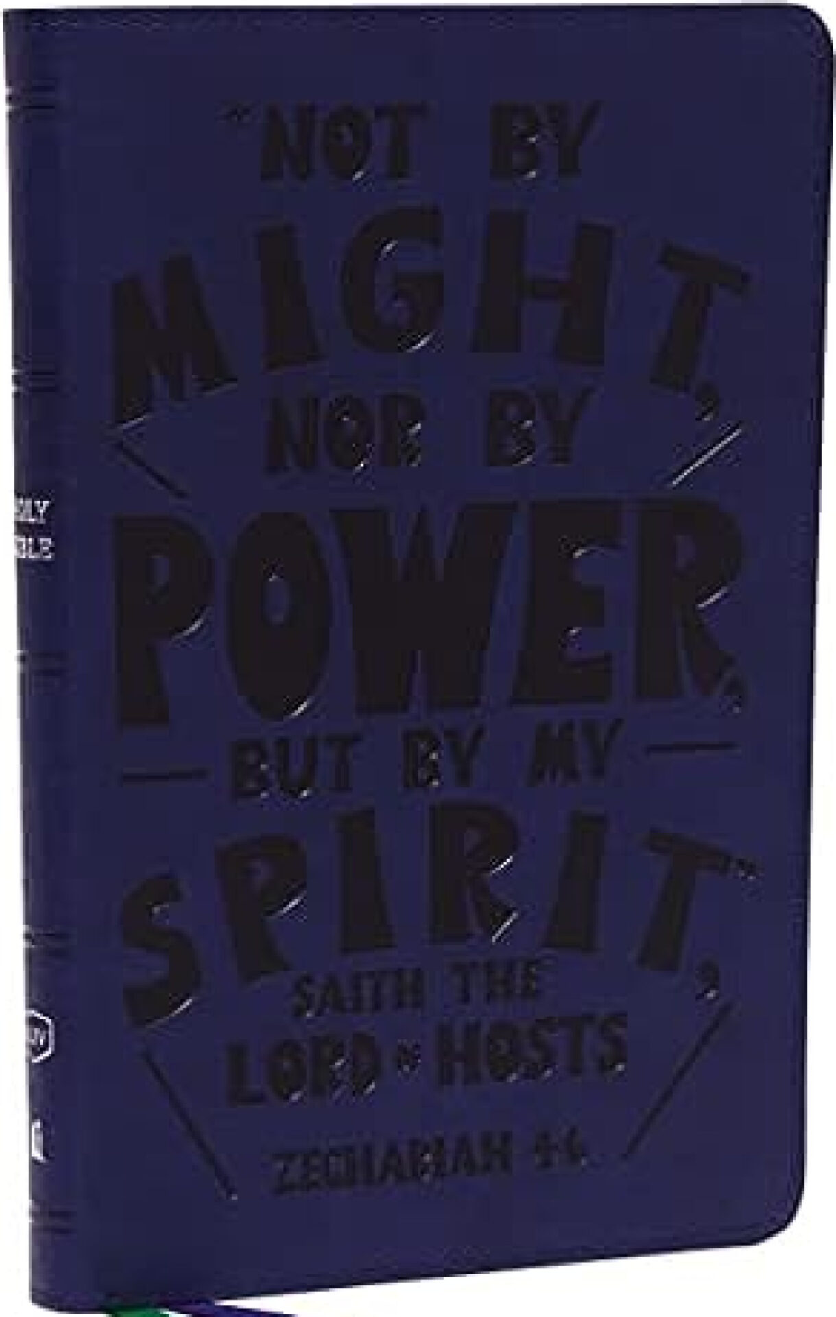 KJV, Thinline Youth Edition Bible, Verse Art Cover Collection, Leathersoft, Blue, Red Letter, Comfort Print