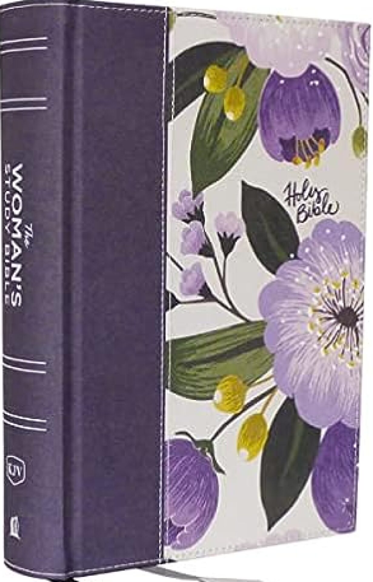 KJV, The Woman's Study Bible, Cloth over Board, Purple Floral, Red Letter, Full-Color Edition, Comfort Print