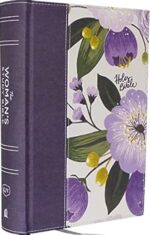 KJV, The Woman's Study Bible, Cloth over Board, Purple Floral, Red Letter, Full-Color Edition, Thumb Indexed, Comfort Print