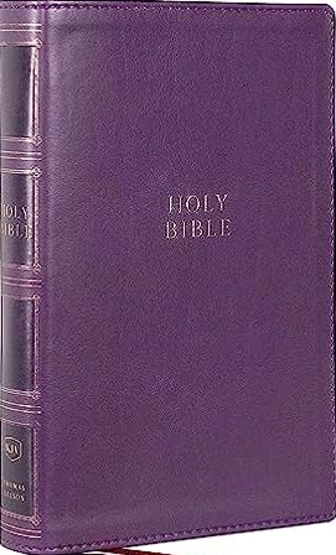 KJV, Compact Center-Column Reference Bible, Leathersoft, Purple, Red Letter, Comfort Print