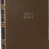 KJV, Compact Center-Column Reference Bible, Leathersoft, Brown, Red Letter, Thumb Indexed, Comfort Print