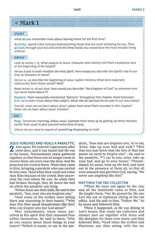 NKJV, The Bible Study Bible, Cloth over Board, Blue, Comfort Print - Imagen 10