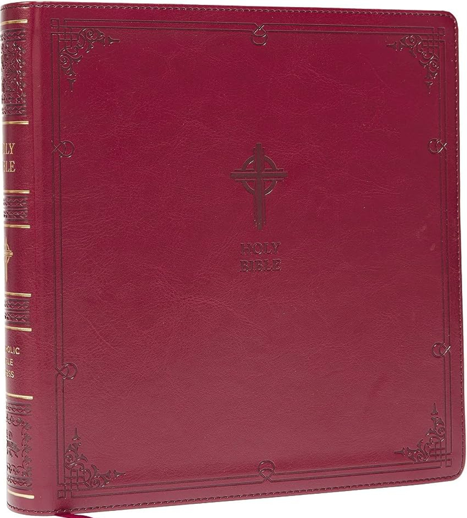 NABRE XL, Catholic Edition, Leathersoft, Burgundy, Comfort Print : Holy Bible