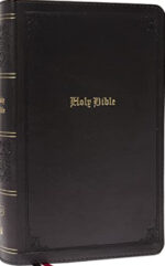 KJV, Personal Size Large Print Single-Column Reference Bible, Leathersoft, Black, Red Letter, Comfort Print