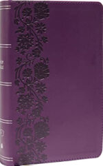 KJV, Personal Size Large Print Single-Column Reference Bible, Leathersoft, Purple, Red Letter, Thumb Indexed, Comfort Print