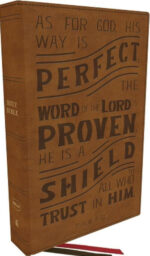 NKJV, Personal Size Reference Bible, Verse Art Cover Collection, Leathersoft, Tan, Red Letter, Comfort Print