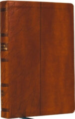 NKJV, Encountering God Study Bible, Leathersoft, Brown, Red Letter, Thumb Indexed, Comfort Print