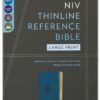 NIV, Thinline Reference Bible (Your Portable Reference Bible), Large Print, Leathersoft, Teal, Red Letter, Comfort Print - Imagen 2