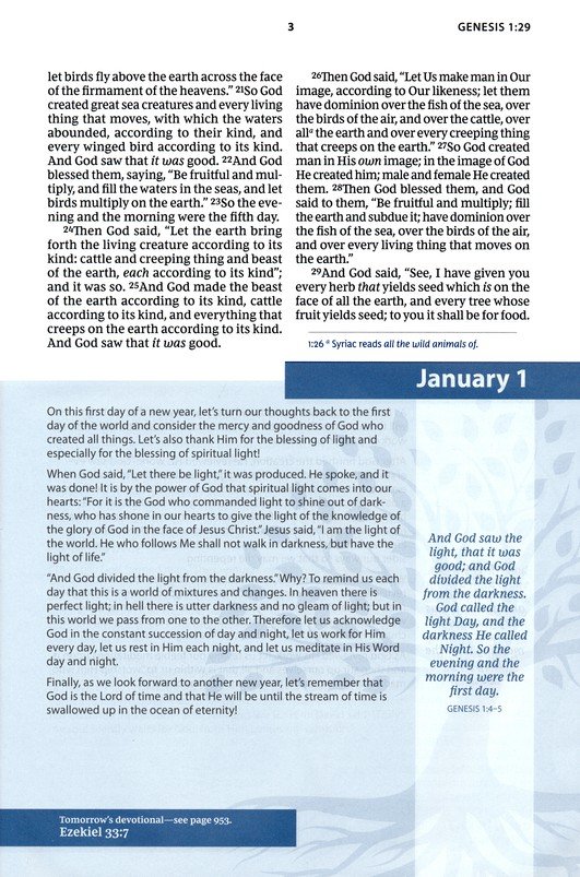 NKJV, Matthew Henry Daily Devotional Bible, Hardcover, Red Letter, Comfort Print : 366 Daily Devotions by Matthew Henry - Imagen 6