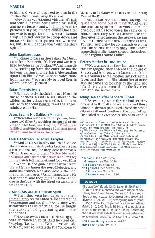 NKJV, Word Study Reference Bible, Hardcover, Red Letter, Thumb Indexed, Comfort Print : 2,000 Keywords that Unlock the Meaning of the Bible - Imagen 8