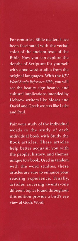 KJV, Word Study Reference Bible, Hardcover, Red Letter, Comfort Print : 2,000 Keywords that Unlock the Meaning of the Bible - Imagen 4