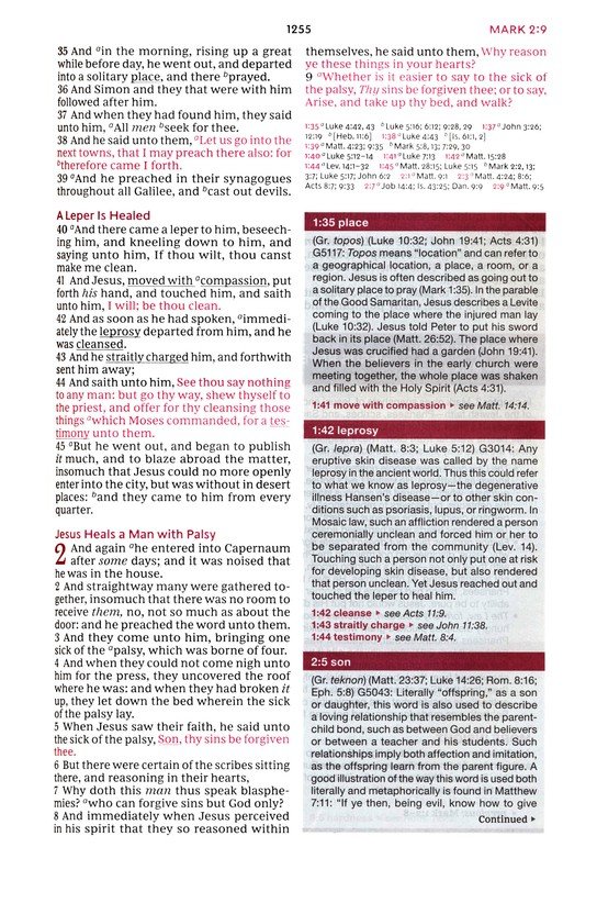 KJV, Word Study Reference Bible, Hardcover, Red Letter, Comfort Print : 2,000 Keywords that Unlock the Meaning of the Bible - Imagen 10