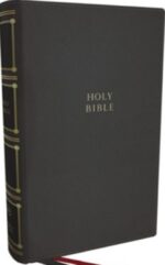 KJV, Compact Center-Column Reference Bible, Leathersoft, Gray, Red Letter, Thumb Indexed, Comfort Print