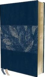 NIV, Thinline Bible, Compact, Leathersoft, Blue Floral, Red Letter, Comfort Print