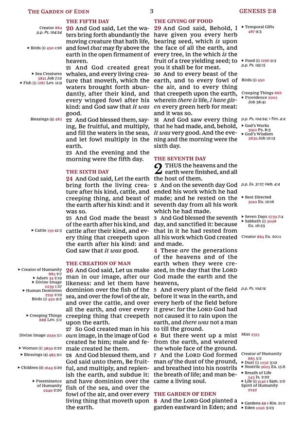 KJV, Thompson Chain-Reference Bible, European Bonded Leather, Black, Red Letter, Comfort Print - Imagen 5