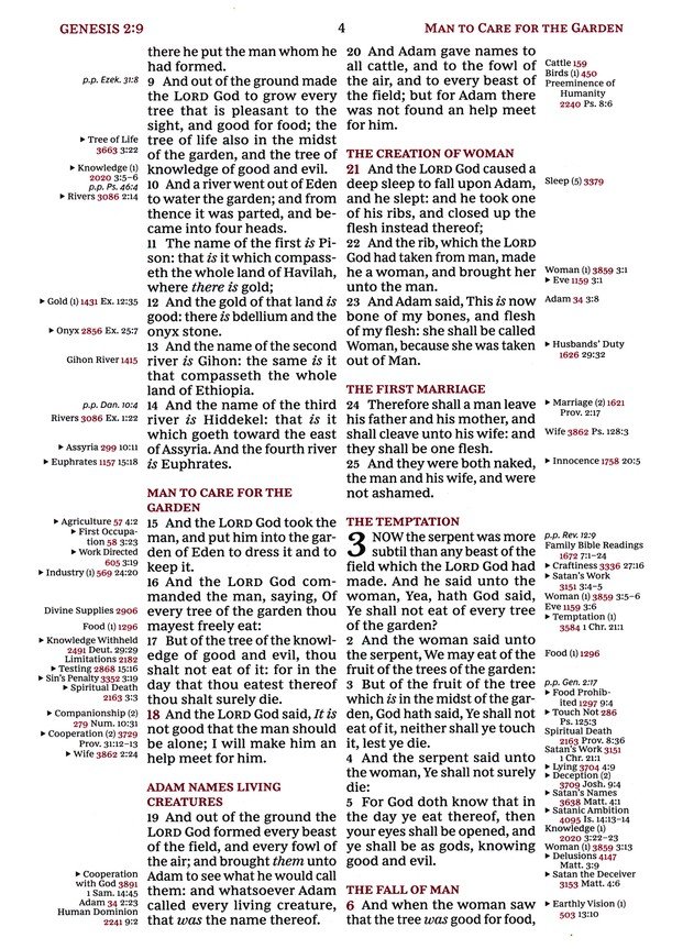 KJV, Thompson Chain-Reference Bible, European Bonded Leather, Black, Red Letter, Comfort Print - Imagen 6