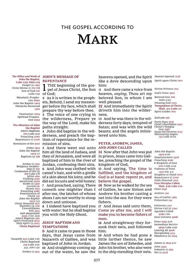 KJV, Thompson Chain-Reference Bible, European Bonded Leather, Black, Red Letter, Comfort Print - Imagen 7