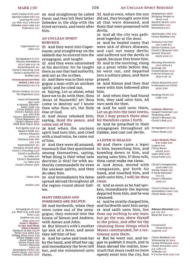 KJV, Thompson Chain-Reference Bible, European Bonded Leather, Black, Red Letter, Comfort Print - Imagen 8