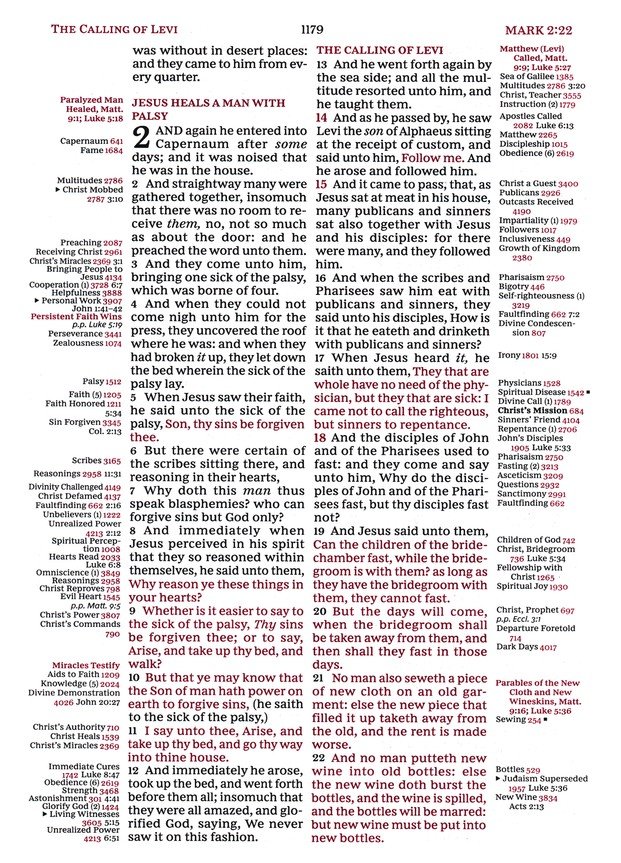 KJV, Thompson Chain-Reference Bible, European Bonded Leather, Black, Red Letter, Comfort Print - Imagen 9