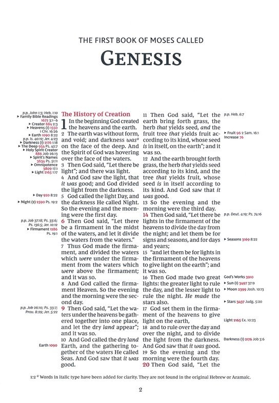 NKJV, Thompson Chain-Reference Bible, Premium Goatskin Leather, Black, Premier Collection, Black Letter, Art Gilded Edges, Comfort Print - Imagen 4